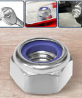 Locknut Set 210 Pcs Nylon Insert Lock Nuts Assortment M2 To M8 Stainless Steel 304 for machinery, auto applications