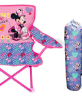 Minnie Mouse Camp Chair For Kids Portable Folding Chair With Carry Bag On The Go No Assembly Required Sturdy Metal Tubular Frame