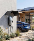Heavy Duty Aluminum Alloy EV Charger Protective Cover Wall Mounted Weather Shield For Electric Vehicle shielding charger from rain.