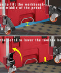Front Wheels Upgrade Kit For Milwaukee Packout System Turn Your Packout Into A Four Wheel Dolly For Easier Maneuverability
