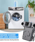 Washer Door Lock Assembly Replacement With Easy Install For 5304505231 5304514774 Fits Washers Cross References AP6329665 PS12365826 EAP12365826, gray plastic Electrolux Frigidaire lock