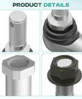 Tie Rod End Kit For Club Car Precedent 2004 Up And Tempo 2018 Up Golf Carts, Gas Or Electric OEM Replacement 102022601 102288301 ball joint with lock nut