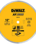 Porcelain Tile Diamond Blade For Wet Cutting, Continuous Rim, 10 Inch Saw Blade With 5 By 8 Inch Arbor, Beefy, Smooth Cuts