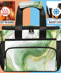 Insulated Picnic Backpack Lunch Box For Women And Men Portable Picnic Bag Tote For Beach Work Office Travel Or Camp Spacious