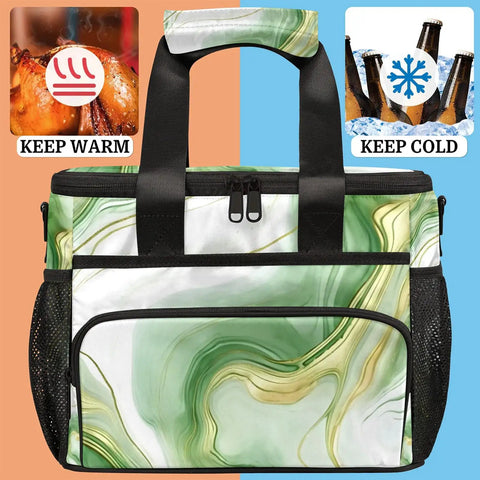 Insulated Picnic Backpack Lunch Box For Women And Men Portable Picnic Bag Tote For Beach Work Office Travel Or Camp Spacious