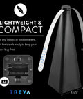 Bug Deterrent Fan With Holographic Blades To Kick Bugs To The Curb Mosquitoes And Flies Beware Battery Powered Indoor Outdoor 2 Pack For Peaceful Evenings. Black fan, holographic blades, battery compartment.