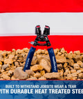 Dual Cutter And Romex Box Jaw Wire Stripper for 12/2 14/2 NMB jackets on rocky surface with durable heat-treated steel
