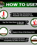 Instructions for using All Purpose Super Glue Gel For Plastic Shoes Metal Ceramic And Wood Crystal Clear Instant Bond