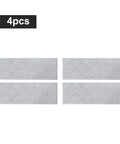 Non Slip Stair Treads For Indoor Wood Steps 28x9 Inch Edging Rugs 4 Pack Low Profile Carpet Mats With TPE Backing Kid Friendly Grey