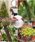 Green Zip Ties Assorted Sizes 4 6 8 12 Inch Pack Of 200 With 18 To 50 Lb Tensile Strength used for Christmas decor and gardening.