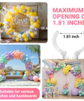 12 Pack Balloon Arch Clips 3.5 Inch Clear Clips for Backdrop Stands, colorful balloon arches for parties and events