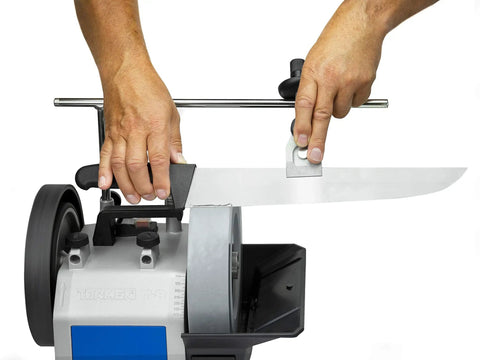 Extended Universal Sharpening Support With Micro Adjust For Long Knives Cleavers And Machetes On Sharpening Systems T 8 T 7 T 4 T 3 And Older Models in use
