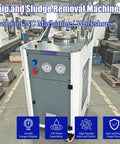 Badass Pneumatic Chip And Sludge Removal Machine Filters CNC Cooling Oil Clears Metallic Gunk And Powder Sediment, designed for workshops.