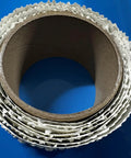 Self-Adhesive Pre-Textured Popcorn Ceiling Patch Roll for Easy DIY Repairs, 2 In by 5 Ft, close-up on blue background