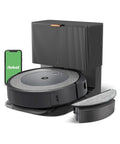 Roomba Combo I5 Plus Self Emptying Robot Vacuum And Mop With Clean By Room With Smart Mapping, shown with docking station