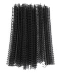 50 Piece Double Loop Wire Binding Spines for A4 Papers, 180 Sheet Capacity, 3 To 1 Pitch, 34 Loops, 19mm Nylon Coated Wires, Built Tough Metal Inner, Binding Wires Set Kit, Black