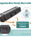 Beefy Heavy Duty Floor Mounting Base Pad for Mini Split Air Conditioners showing rubber construction and heavy-duty support over 1100 lbs.