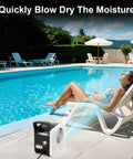 Air Mover Blower Fan For Floor Drying And Cooling At Home Job Site Garage Or Shop With Three Speeds Portable Utility Fan near pool
