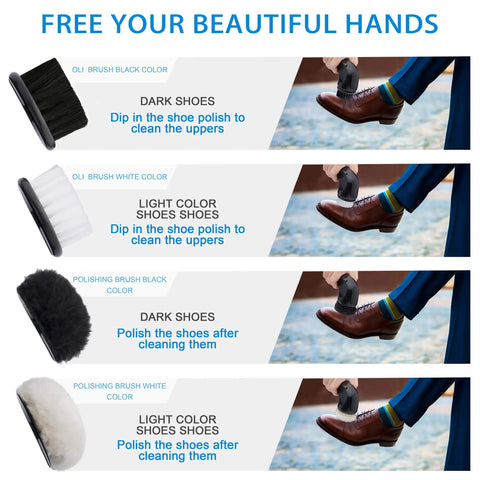 Advanced Electric Shoe Cleaner And High Torque Polisher Brush Featuring Portable Usb Recharge, cleaning dark shoes with brush.