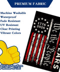 Two Sided 12x18 Inch 250th Anniversary USA Garden Flag Commemorative 1776 2026 We The People Patriotic Banner with features shown