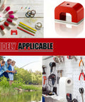 Red 30lb cast horseshoe magnet (Alnico) for nails and nail art; U-shaped DIY education magnet.