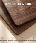 Close-up of Legit Solid North American Black Walnut Desktop for Straight Up Premium Motorized Height Adjustable Standing Desk.
