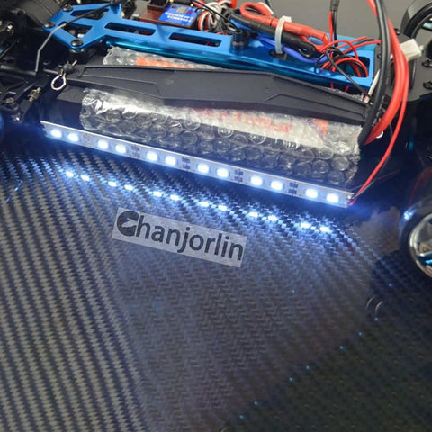 24 LED Aluminum RC Car Chassis Light Strip For 1 8th 1 10th 1 16th Scale Trucks And Buggies, 5V To 8.45V No Battery Needed