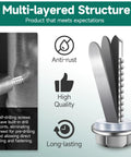 Heavy Duty Hex Head Self Drilling Screws Assortment Kit 110 Piece in stainless steel showcasing anti-rust, high quality features.