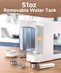 Compact 20 Bar Espresso Machine With Steam Milk Frother And 50oz Removable Water Tank For Home Use Coffee Maker shown with accessories