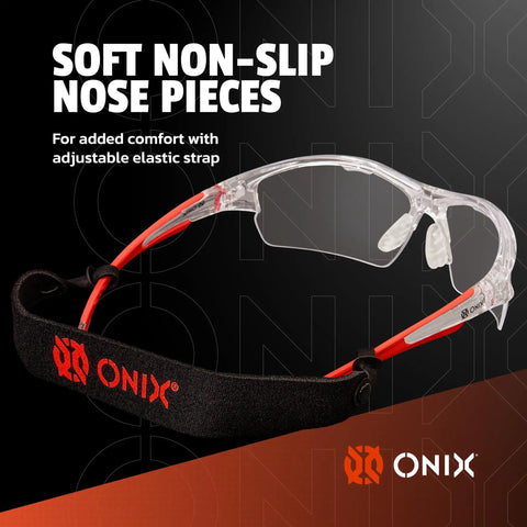 Protective Eyewear For Pickleball Players With Lightweight Game Ready Impact Resistant Frame Anti Fog And Anti Scratch Lenses