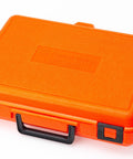 Orange carrying case for Eagle Butt Welding Kit for Belt Splicing 120V Polyurethane Belting for Round V Belt and Flat Profiles
