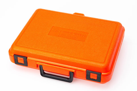 Orange carrying case for Eagle Butt Welding Kit for Belt Splicing 120V Polyurethane Belting for Round V Belt and Flat Profiles
