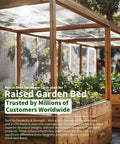 Raised garden bed with quarter inch hardware cloth roll 36 by 50 feet galvanized wire mesh for critter proofing.