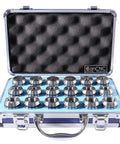 ER32 Collet Set From 3Mm To 20Mm By 1Mm Increments 18 Piece Set in pro grade durable aluminum box, precision ground, CNC milling