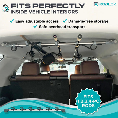 car interior fishing rod holders Road Trip Ready Fishing Rod Holder