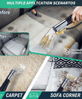 Extractor Kit For Wet Vacuum With 50 Foot Water Line Includes Transparent Dust Removal Head 10 Foot Ribbed Vacuum Hose Two Adapters