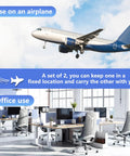 Airplane over office setup promoting Two Pack Airplane Travel Footrest Hammock For Relaxing Your Feet On Long Flights Comfy Plane Footrest Hanger