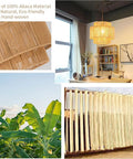 Handcrafted Rattan Plug In Pendant Light Featuring Smooth Dimmable Switch And Handwoven Wicker Bamboo Shade in stylish room