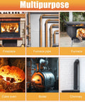 WANJAO wood stove gasket cement kit, 100ml, with fiberglass rope gasket, high-temperature sealant for furnaces.