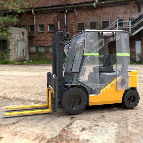 Clear forklift weather cover; transparent PVC cabin enclosure for forklifts up to 6000 lbs