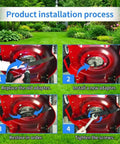 Installation process for Lawn Mower Blade Adapter Kit Plug-and-Play For MTD Craftsman Troy-Bilt Bolens Yard Machines Yard Man Push Walk-Behind Mowers Replaces OEM 748-0376 748-0376A 748-0376B 748-0376C Fits