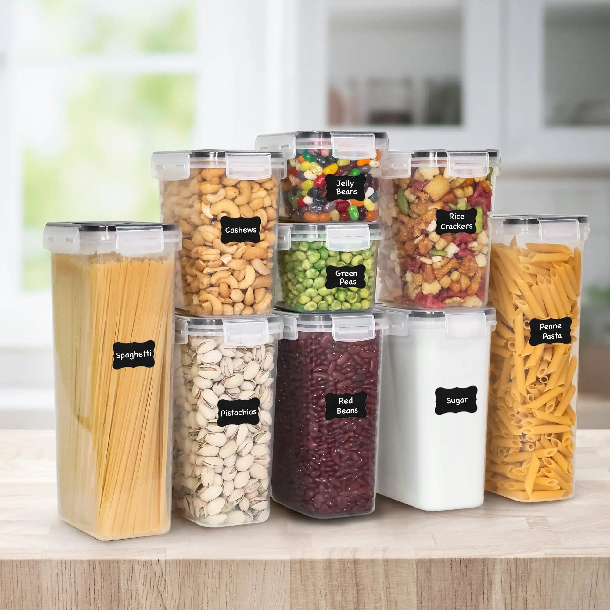 48 Piece Airtight Food Storage Containers Set ✓