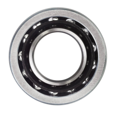 Precision Angular Contact Ball Bearing Smooth Running Heavy Duty Shop Essential For Spindles And Drives showing internal view with steel shield.