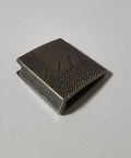 Bronze Dope Katana Habaki Clips And Sword Accessories For DIY Swords angled view showing engravings and design detail