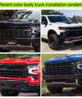 Red Tow Hook Cover Set For Silverado 1500 And Sierra 1500 2007 To 2024 And 2007 To 2018 Custom Tow Hitch Covers on trucks