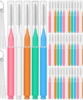 Shower Head Revival All In One Cleaning Kit With 50 Ultra Fine Nylon Brushes And 20 Surgical Steel Picks, assorted colors.