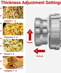 Built Tough All Metal Pasta Attachment For KitchenAid Mixers with 8 thickness adjustment settings for pasta types.