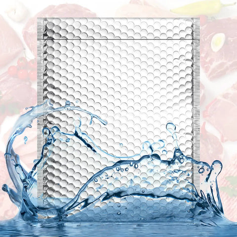 20 Pack 9x11 Inch Thermal Bubble Mailers With Insulated Metallic Foil, waterproof design with water splash effect