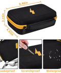 Hard Carrying Case For Digital Multimeters Like Fluke 87V 88V 15B Plus 17B Plus And More showing dimensions and durability features