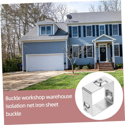 Heavy Duty Fence Buckles For Quick Secure Tinplate Installation with metal fasteners for isolation net, outdoor security use